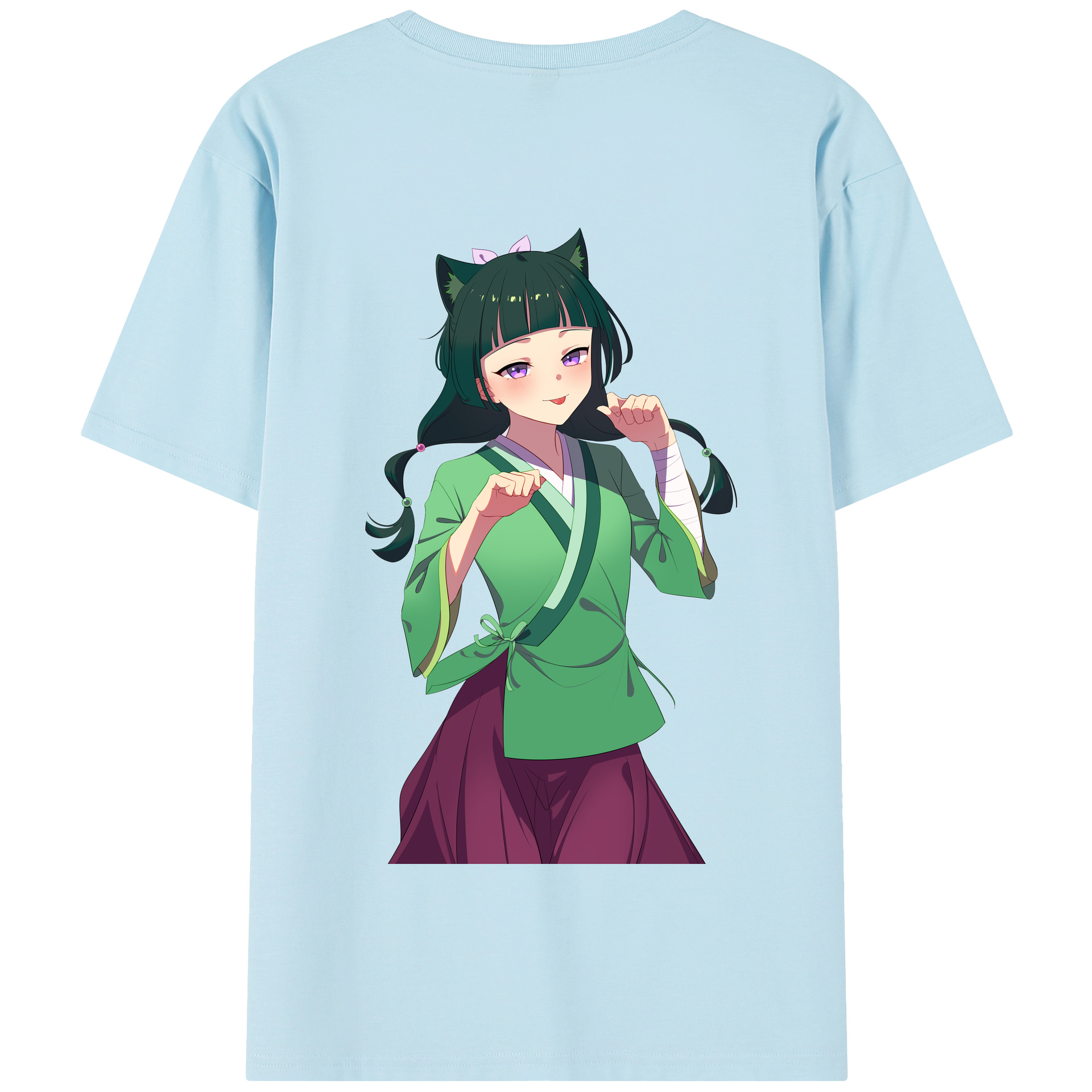 （画像用） 薬屋のひとりごと The Apothecary Diaries 綿100％半袖Tシャツ（背面プリント）